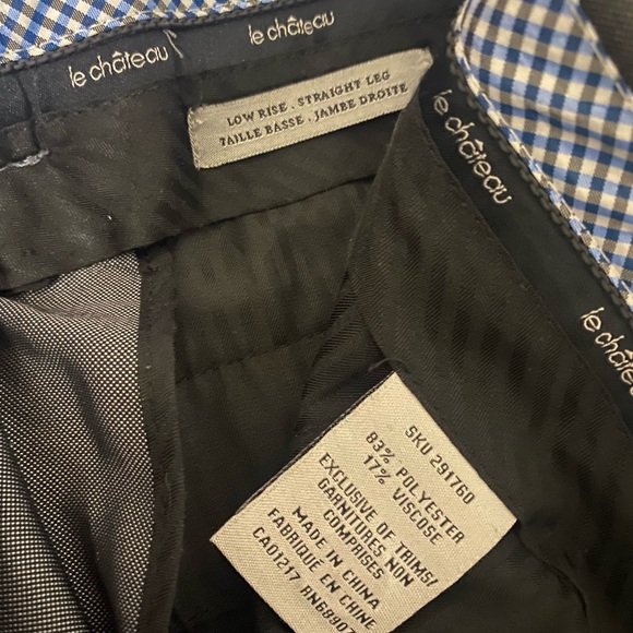 Le Chateau Mens Grey Dress Pants - Picture 5 of 5